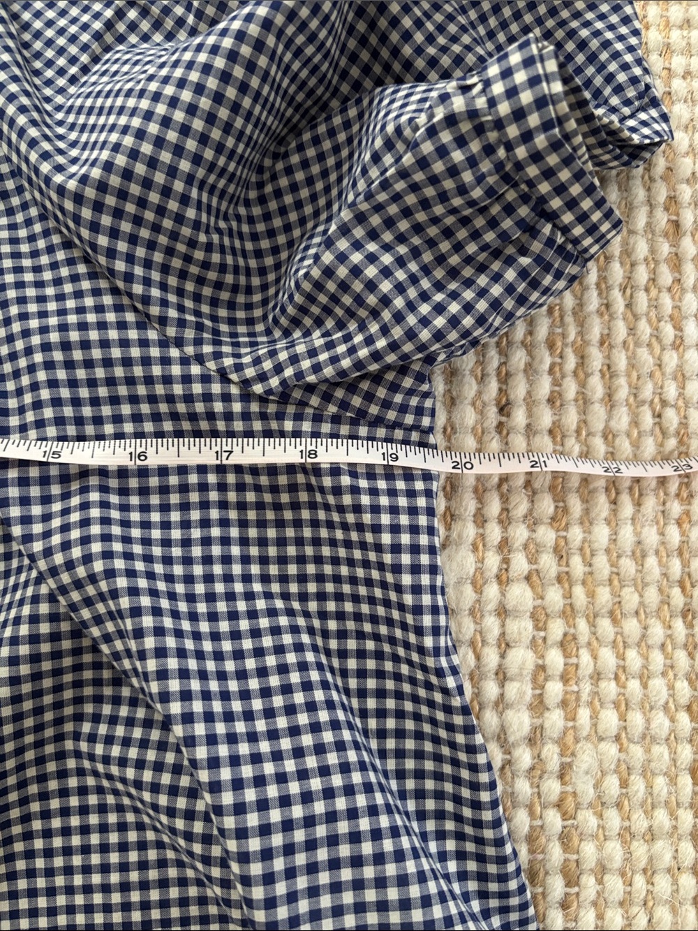 Industry NWOT 💙 Beacon Blue Gingham Top - Picture 7 of 8